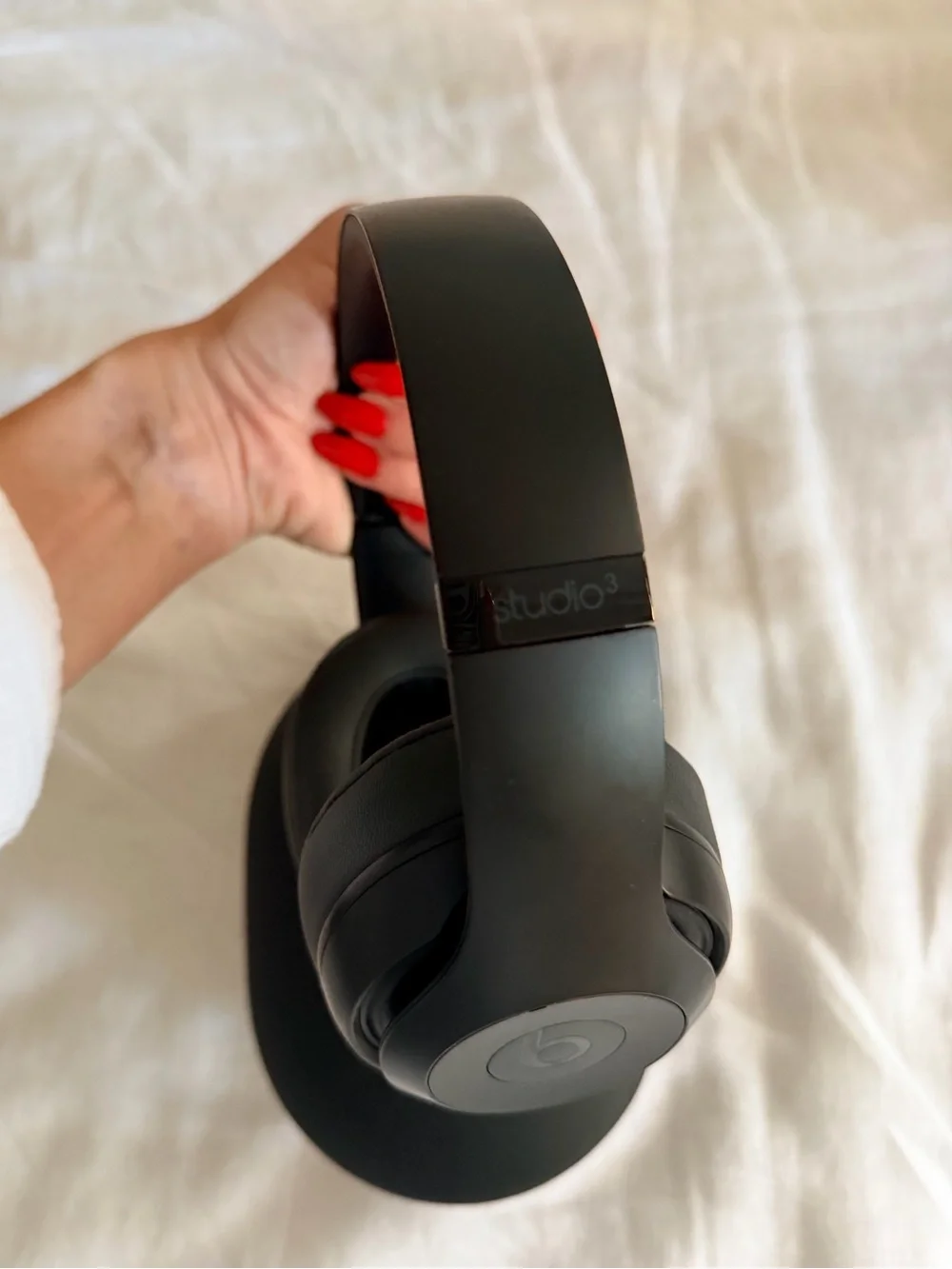 Beats Headphones in Matte Black with Red Logo Studio3
